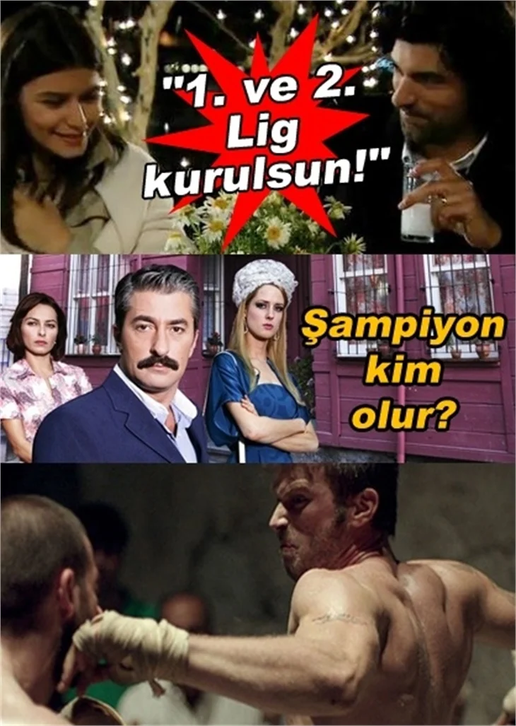 FUTBOLDAN SONRA ŞİMDİ DE DİZİ LİGİ!