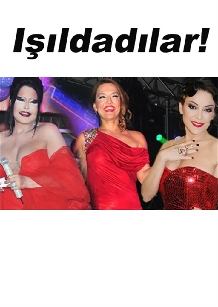ÜNLÜLER, YENİ YILA KIRMIZILI GİRDİ!