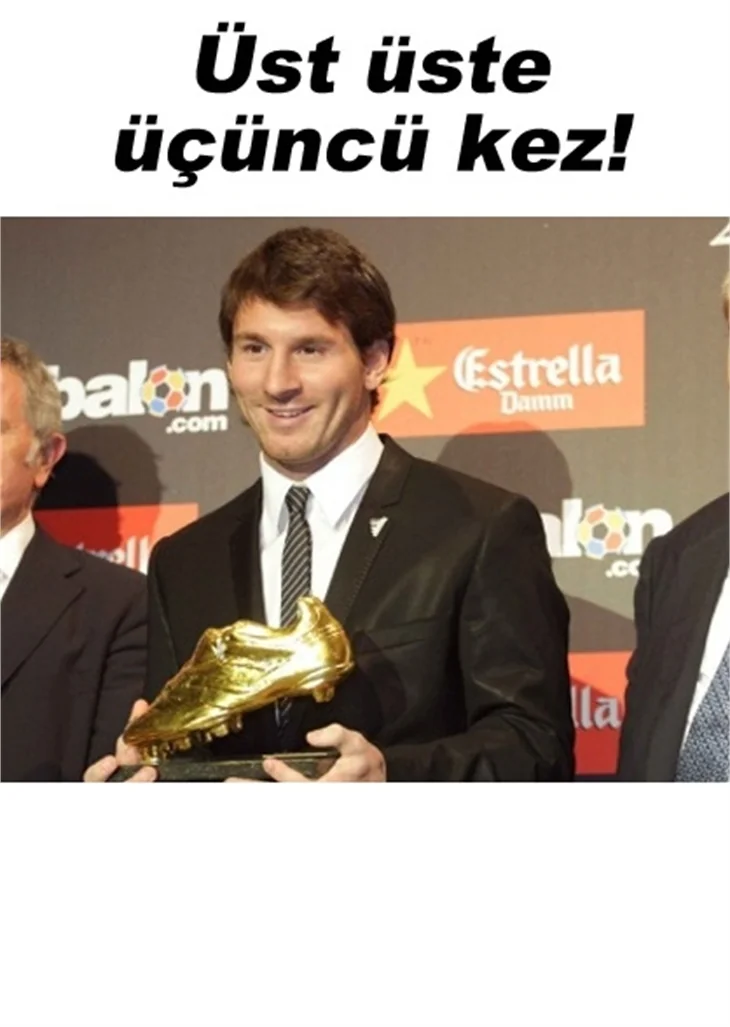'ALTIN TOP'A LIONEL MESSI DAMGASI!