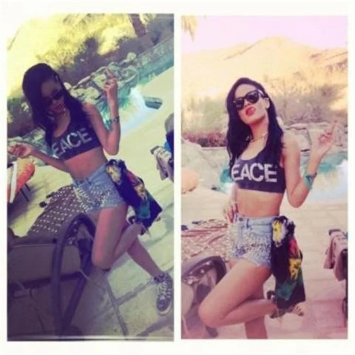 Rihanna tatil fotoğraflarını paylaştı..