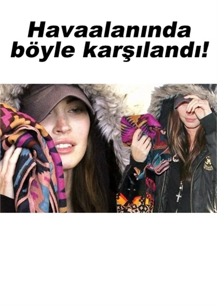 DÜNYACA ÜNLÜ OYUNCU MEGAN FOX İSTANBUL'DA!