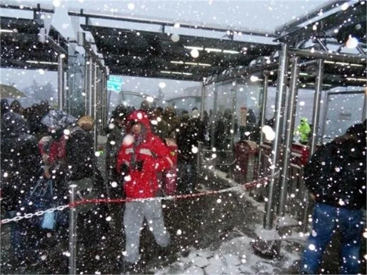İstanbul'dan kar manzaraları..