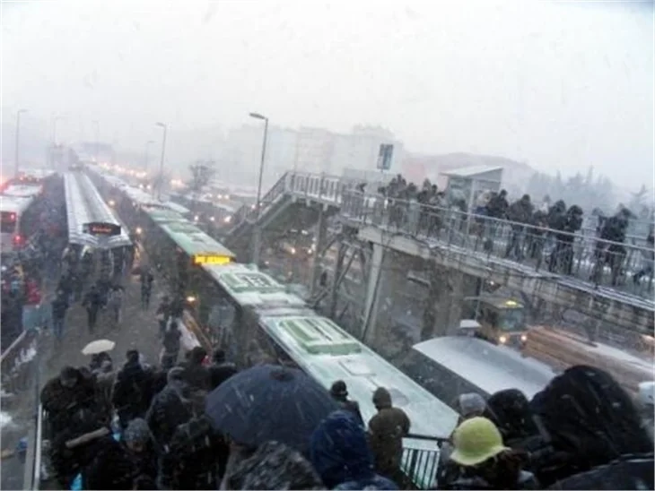 İstanbul'dan kar manzaraları..