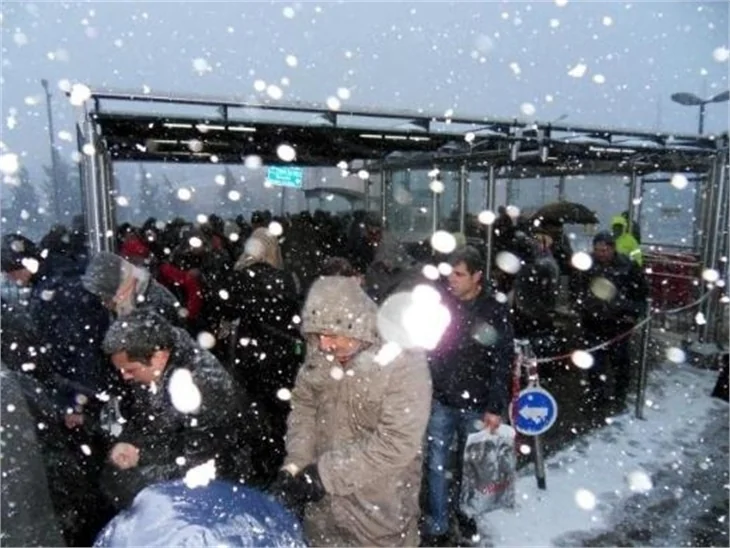 İstanbul'dan kar manzaraları..