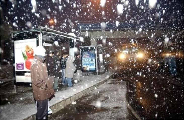 İstanbul'dan kar manzaraları..