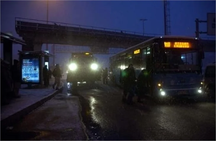 İstanbul'dan kar manzaraları..