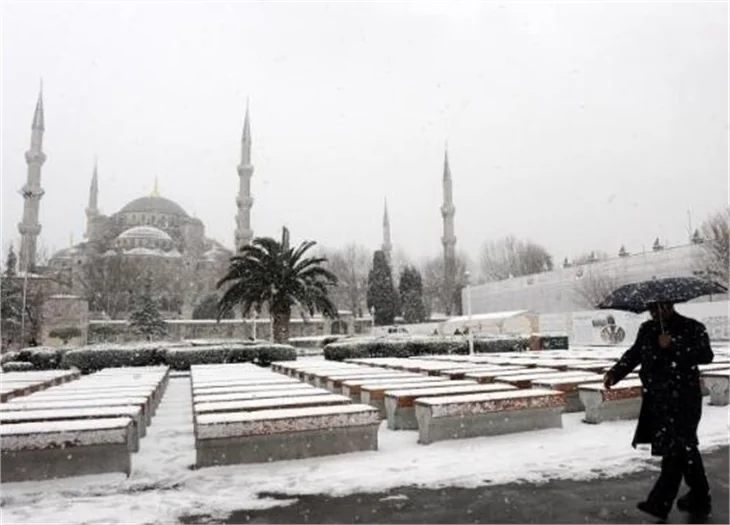 İstanbul'dan kar manzaraları..