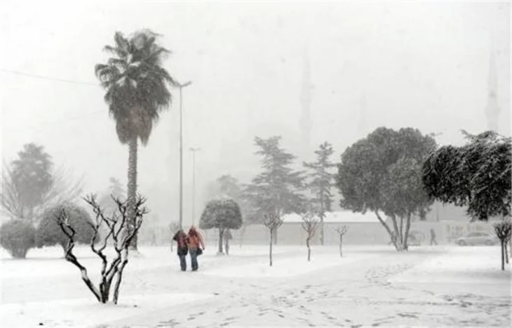 İstanbul'dan kar manzaraları..