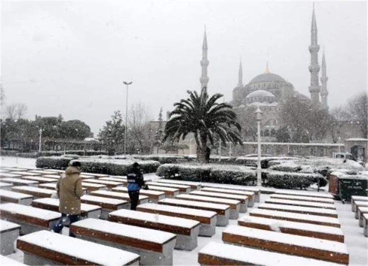 İstanbul'dan kar manzaraları..