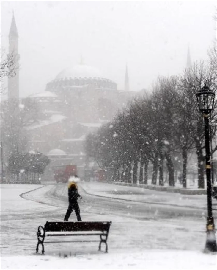 İstanbul'dan kar manzaraları..