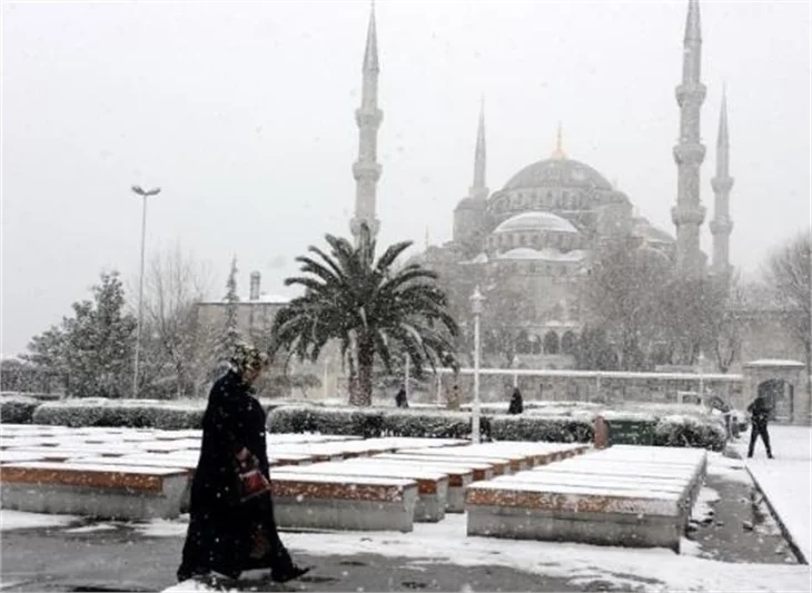 İstanbul'dan kar manzaraları..