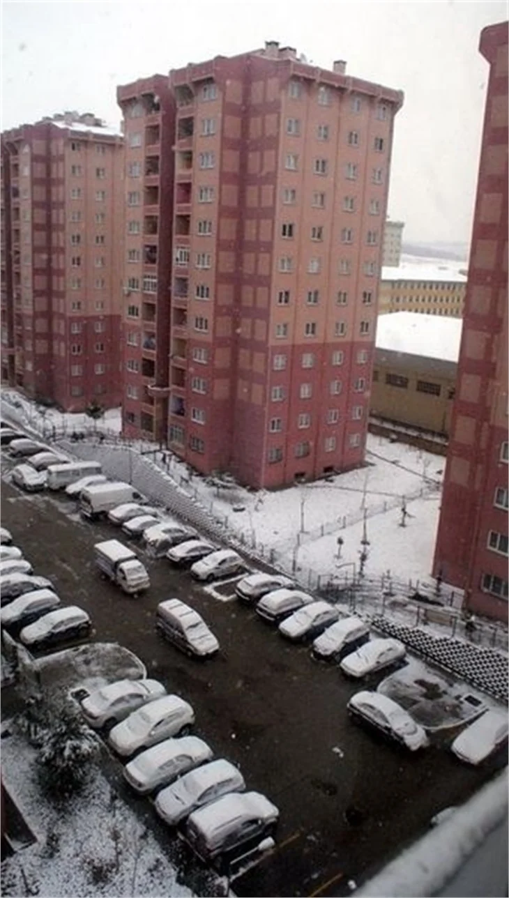 İstanbul'dan kar manzarları...