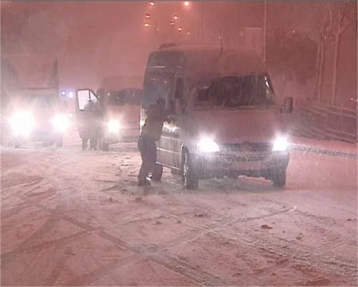 İstanbul'dan kar manzarları...