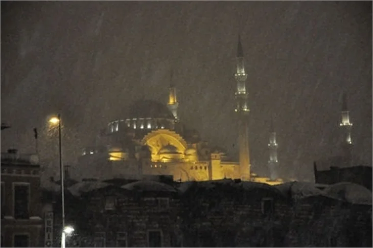 İstanbul'dan kar manzarları...
