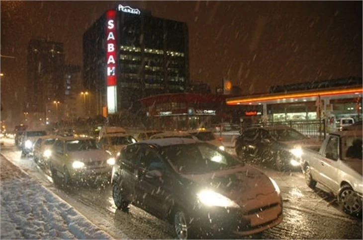 İstanbul'dan kar manzarları...