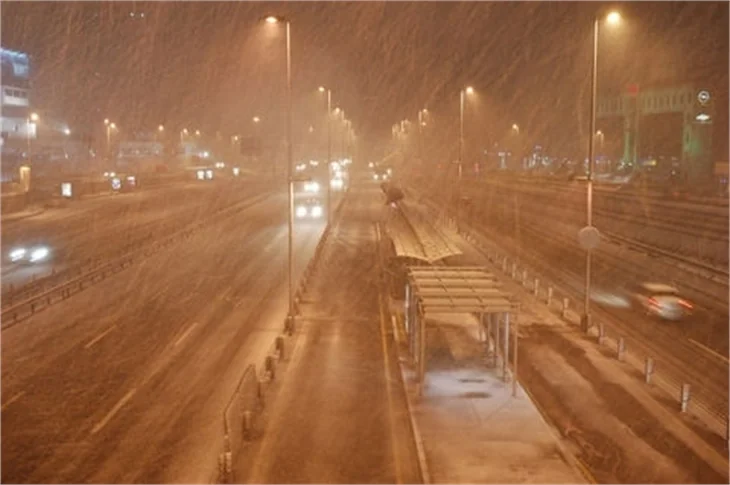 İstanbul'dan kar manzarları...