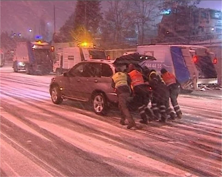 İstanbul'dan kar manzarları...
