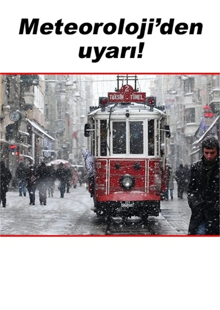 İSTANBUL'A YARIN KAR GELİYOR!