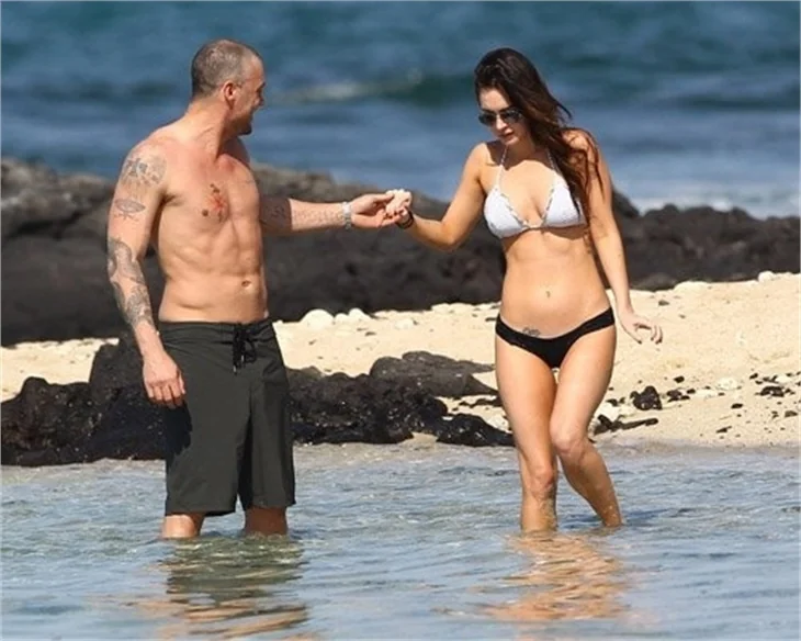 Megan Fox'un eşiyle aşk tatili!