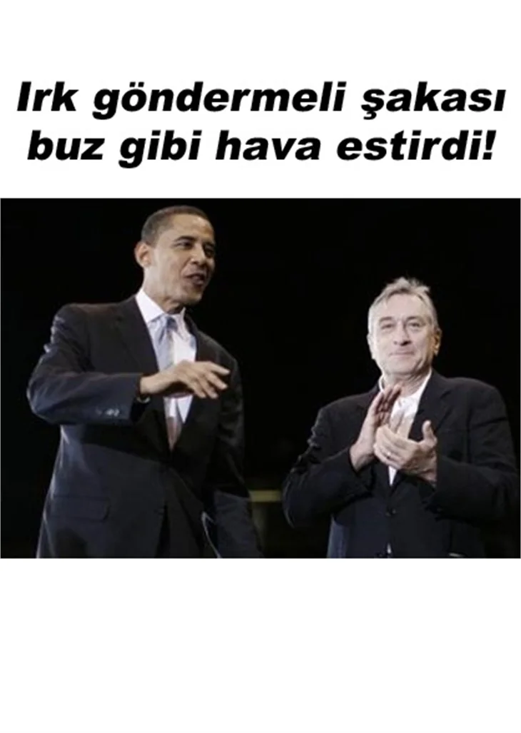 OBAMA'DAN DE NIRO'YA ESPRİ TEPKİSİ!