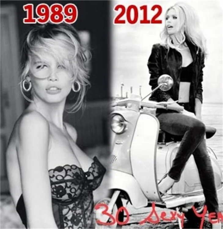 Yıllar Claudia Schiffer'dan hiçbir şey götürmemiş!