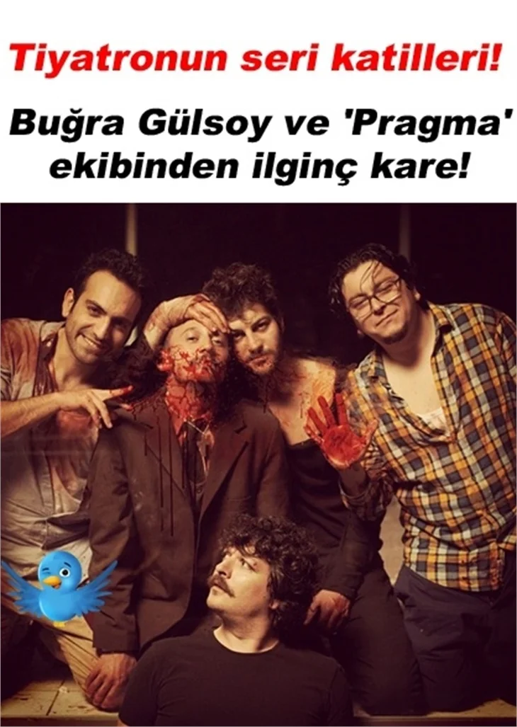 BUĞRA GÜLSOY VE 'PRAGMA' EKİBİNDEN İLGİNÇ KARE!