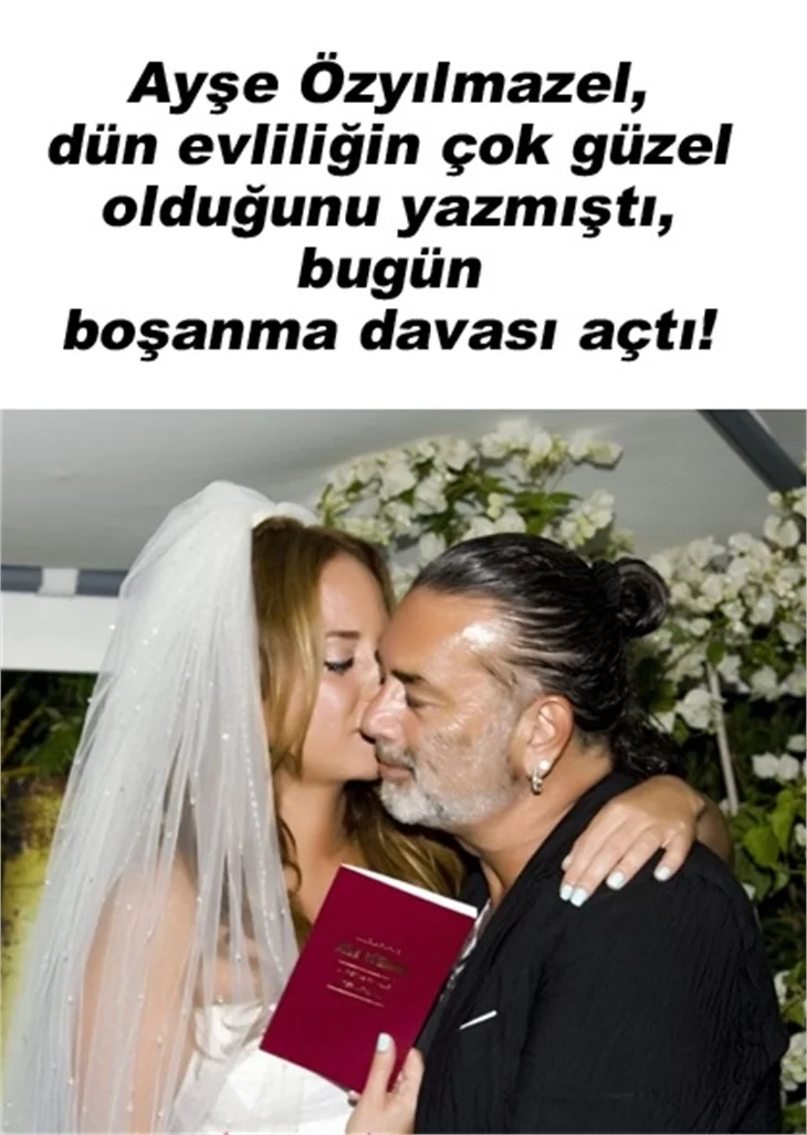 AYŞE ÖZYILMAZEL DÜN 'EVLİLİK' YAZISI YAZMIŞTI!