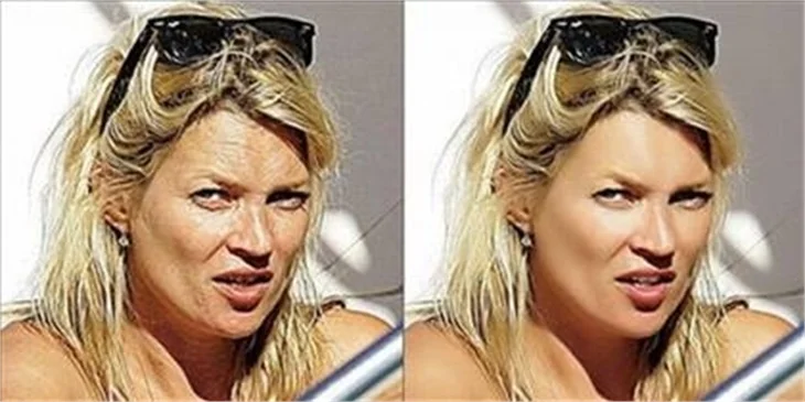 Ünlülerin photoshoptan önce ve sonraki halleri...