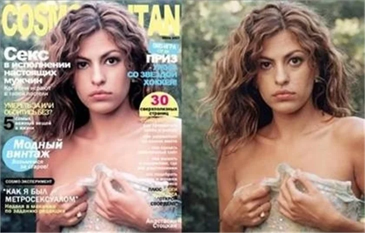 Ünlülerin photoshoptan önce ve sonraki halleri...