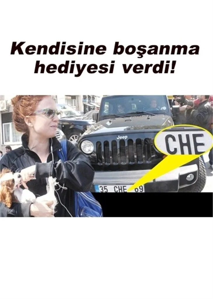 AYŞE ÖZYILMAZEL'İN İLGİNÇ PLAKASI!