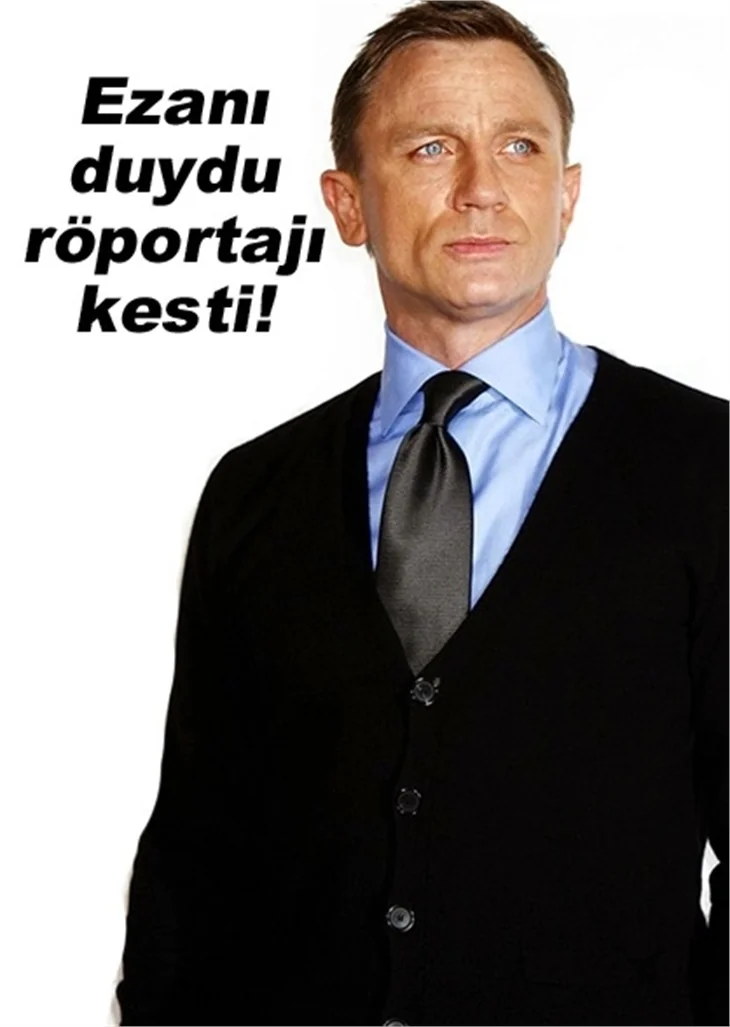 JAMES BOND'DAN ÖRNEK DAVRANIŞ!