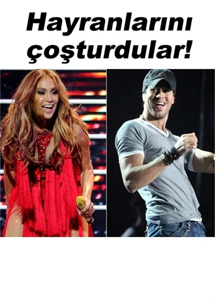 JENNIFER LOPEZ VE ENRIQUE IGLESIAS'TAN DEV KONSER!
