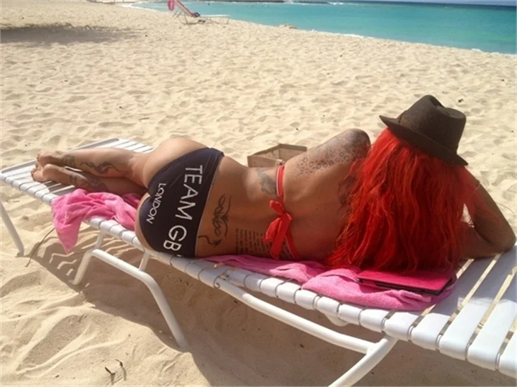 Jodie Marsh'ın tatilinden seksi kareler...