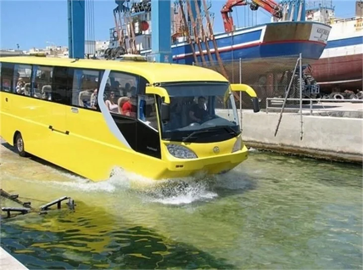 Otobüsler suda gidecek!