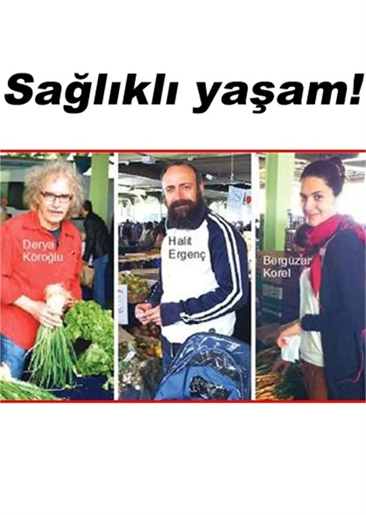 ÜNLÜLERDEN ORGANİK PAZARA ÇIKARMA!