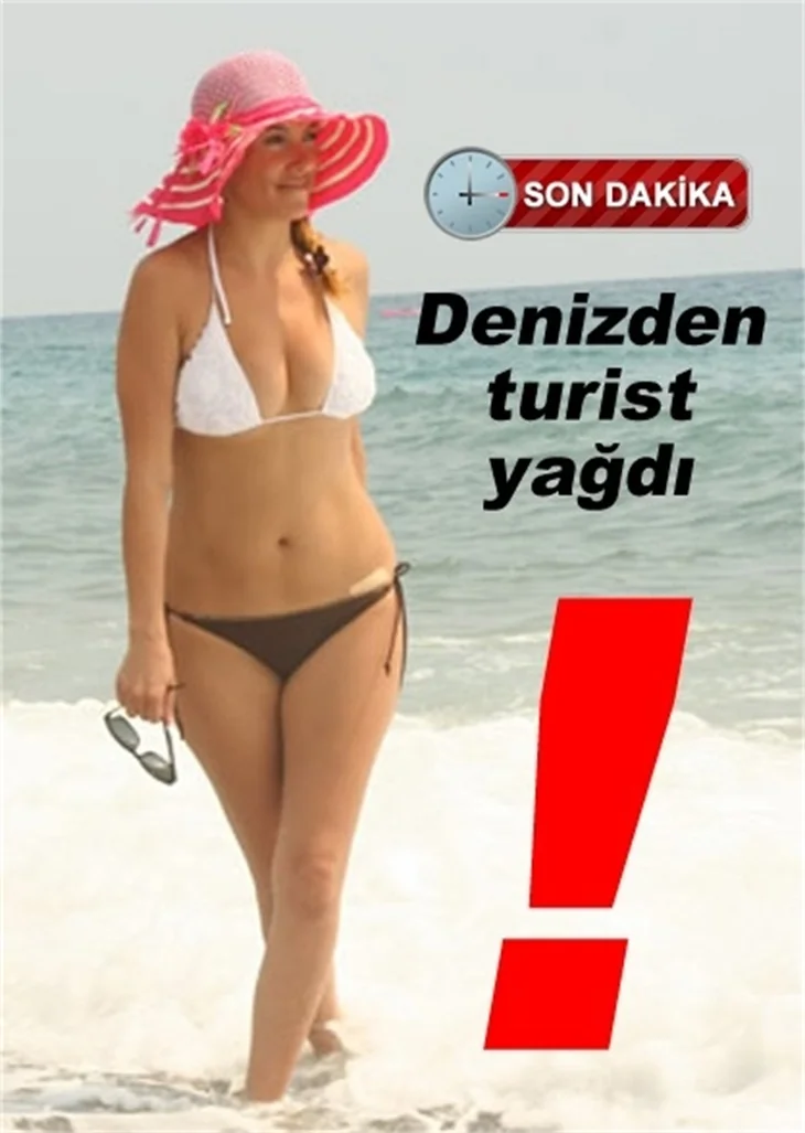 DENİZDEN TURİST YAĞDI!