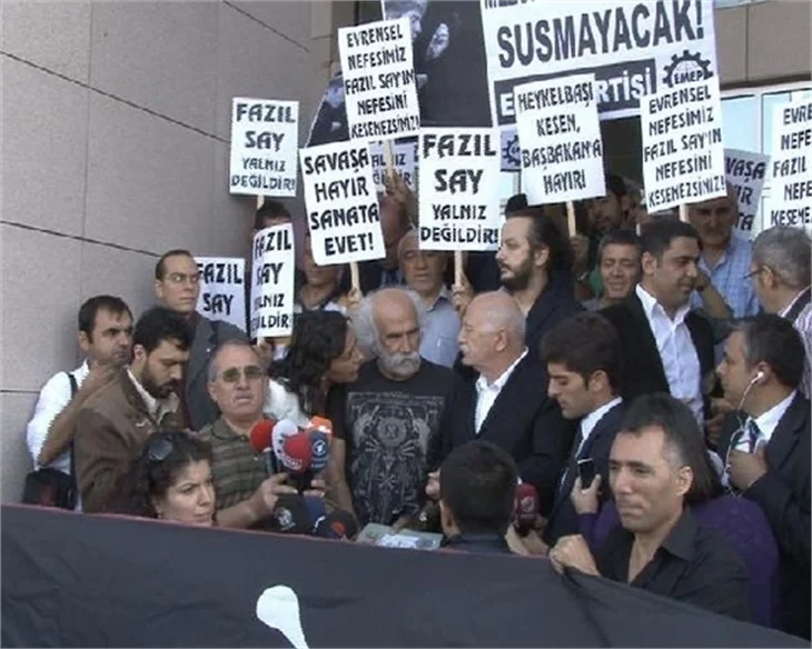 Fazil Say hakim karşısında