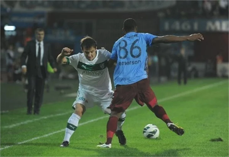 Trabzonspor-Bursaspor maçından kareler...