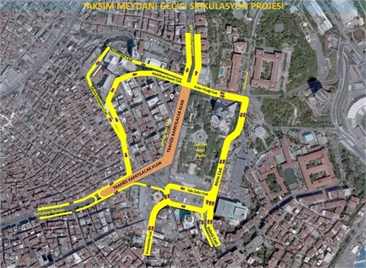 Taksim Meydan Düzenleme çalışmaları başladı