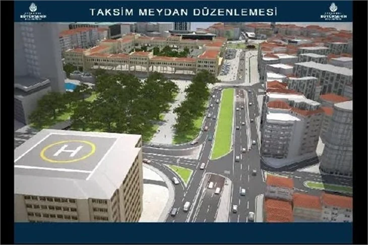 Taksim Meydan Düzenleme çalışmaları başladı