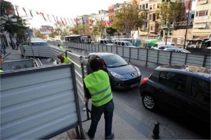 Taksim'de toplu ulaşım güzergahında değişiklik!