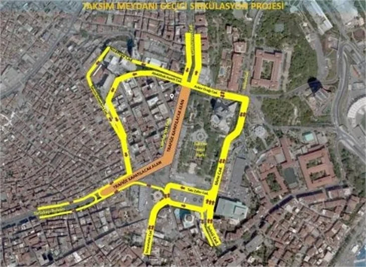 Taksim'de toplu ulaşım güzergahında değişiklik!