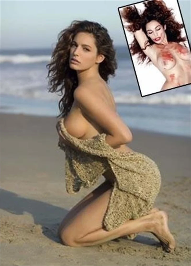 Kelly Brook iri göğüslerinin avantajını nasıl kullanıyor?