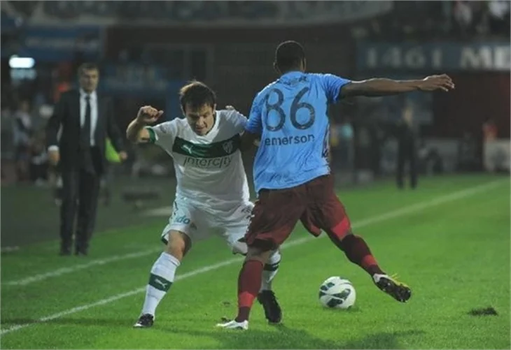 Trabzonspor-Bursaspor maçından kareler...