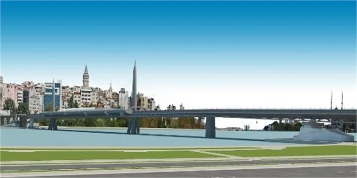Haliç'e yapılacak İstanbul'un yeni köprüsü..