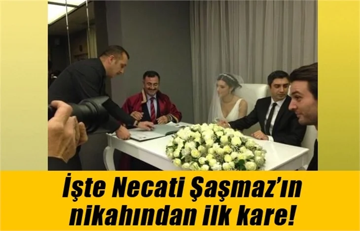 İşte Necati Şaşmaz’ın nikahından ilk kare!