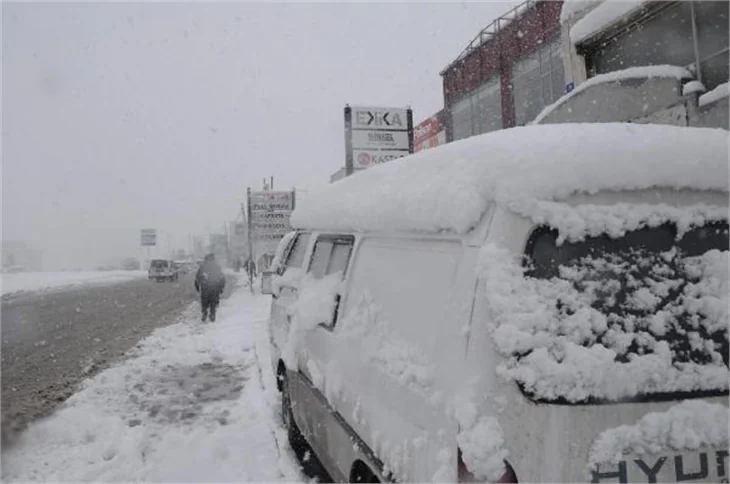 İstanbul'dan kar manzaraları