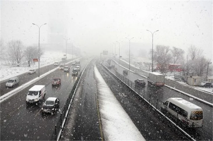 İstanbul'dan kar manzaraları