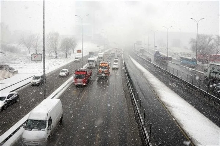 İstanbul'dan kar manzaraları
