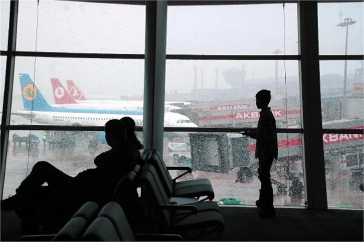 İstanbul'dan kar manzaraları
